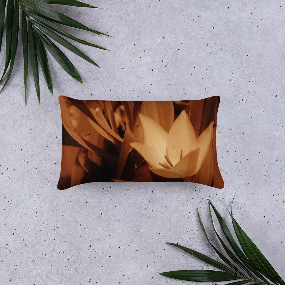 Basic Pillow - Sepia Opened Tulip
