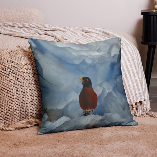 Oreiller basique - Winter Robin
