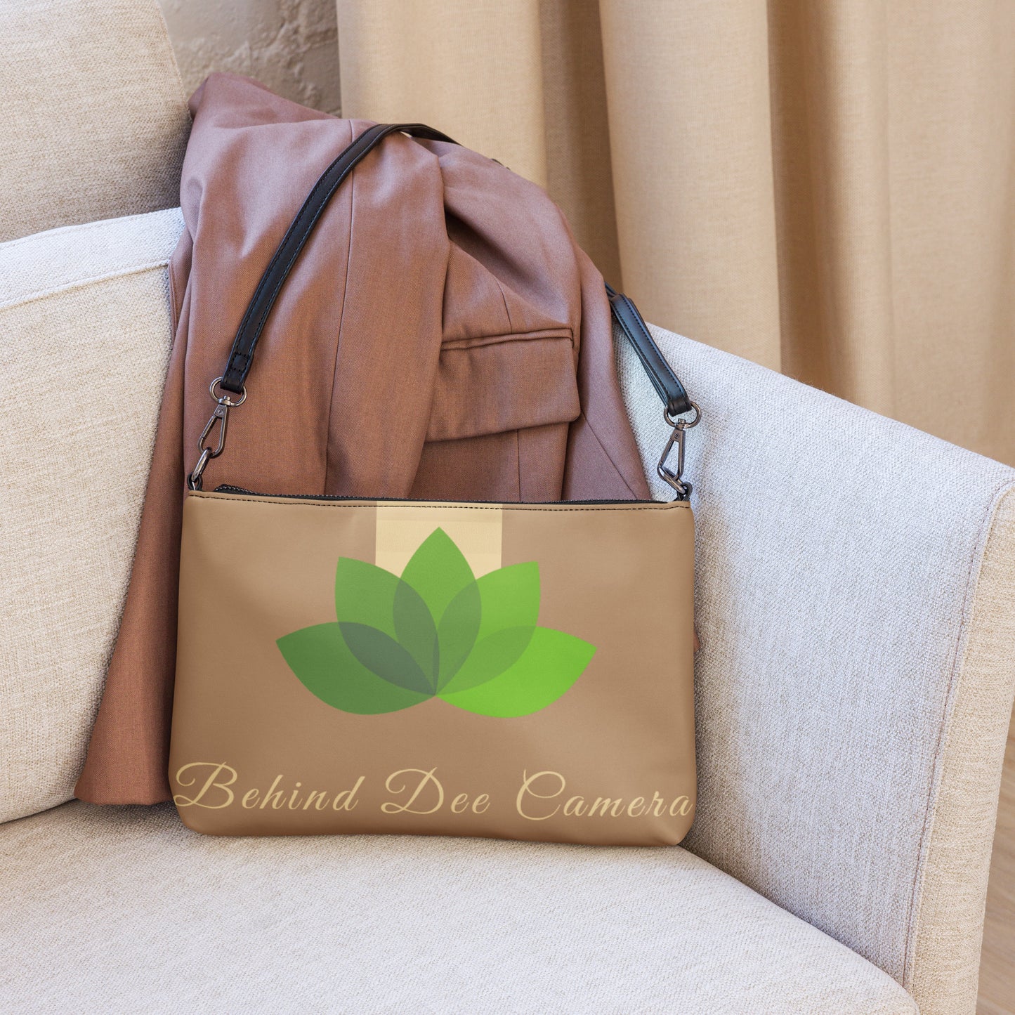 Crossbody bag - Behind Dee Camera® logo (background)