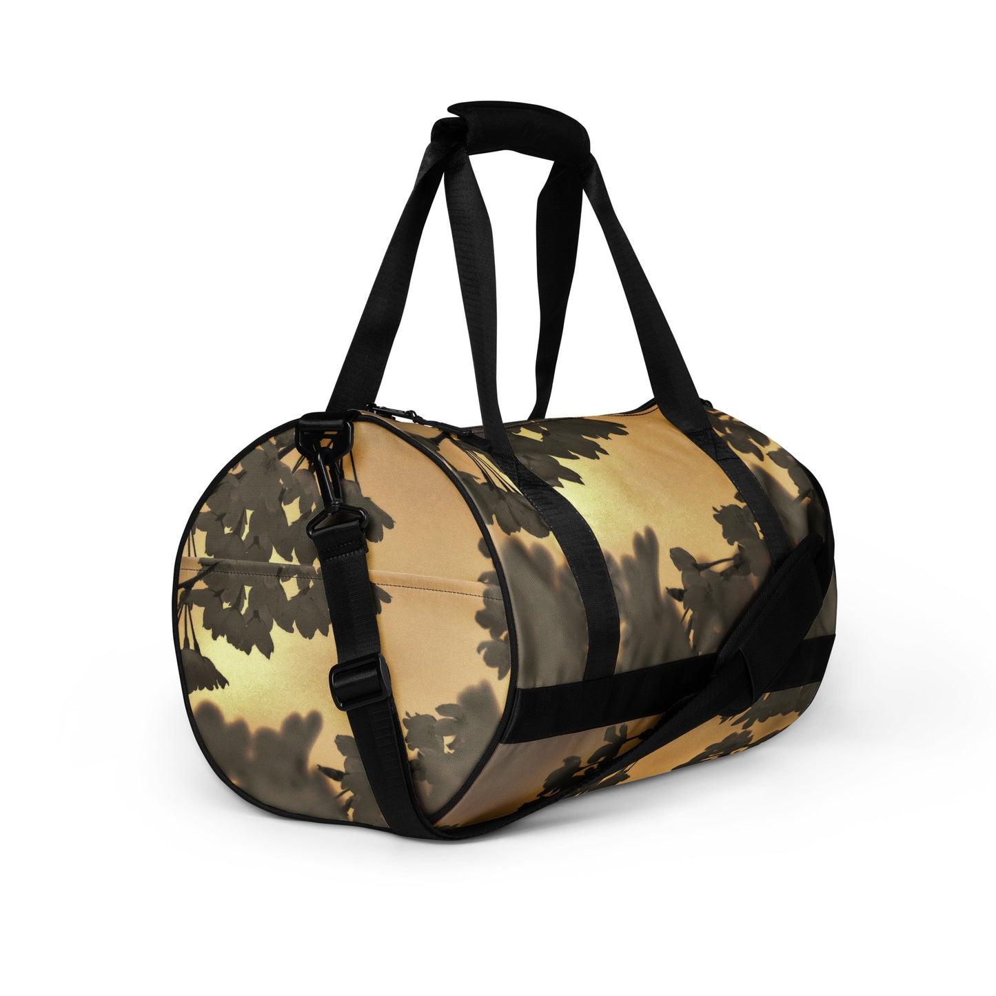 All-over print gym bag - Sepia Cherry Blossoms
