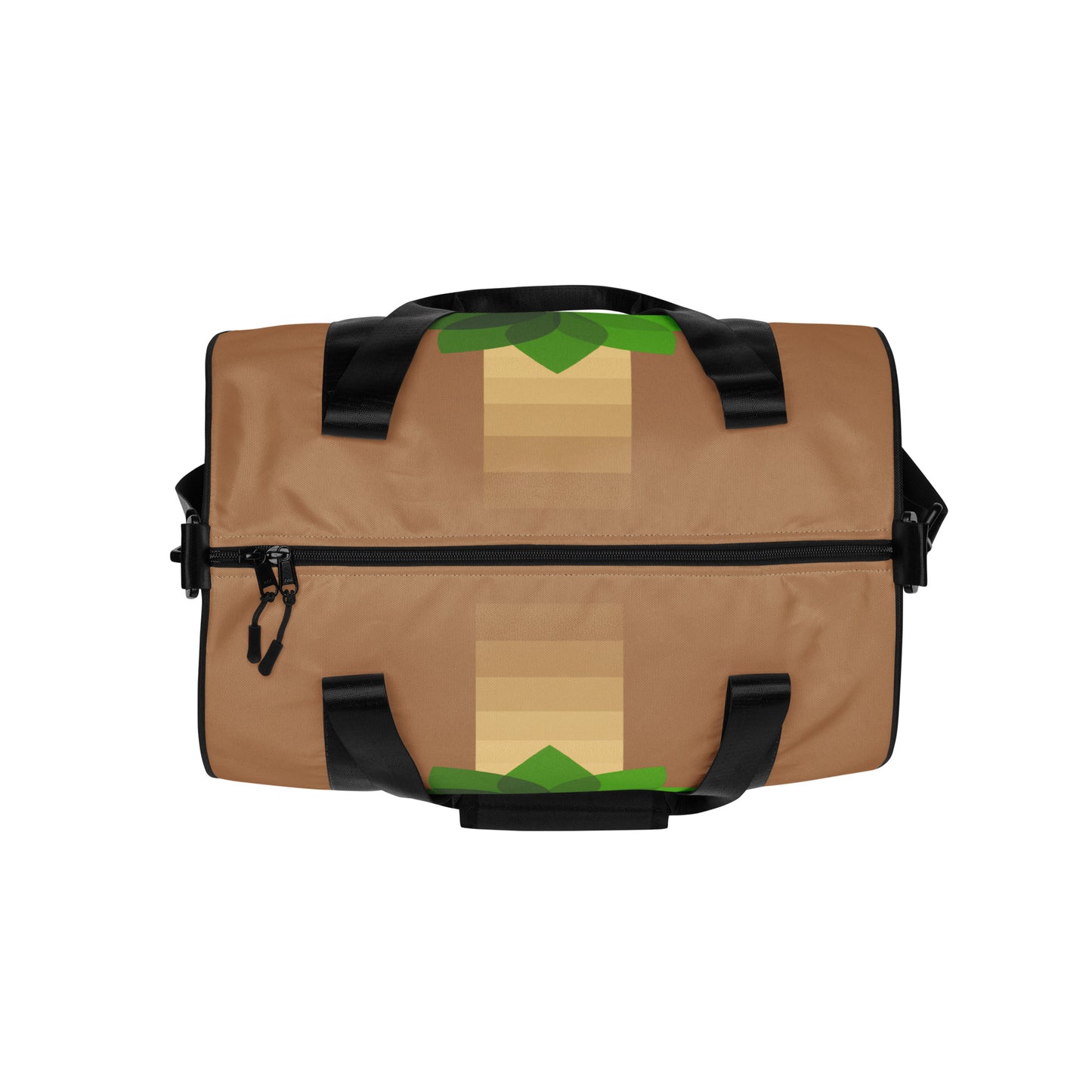 All-over print gym bag - Behind Dee Camera® logo (background)