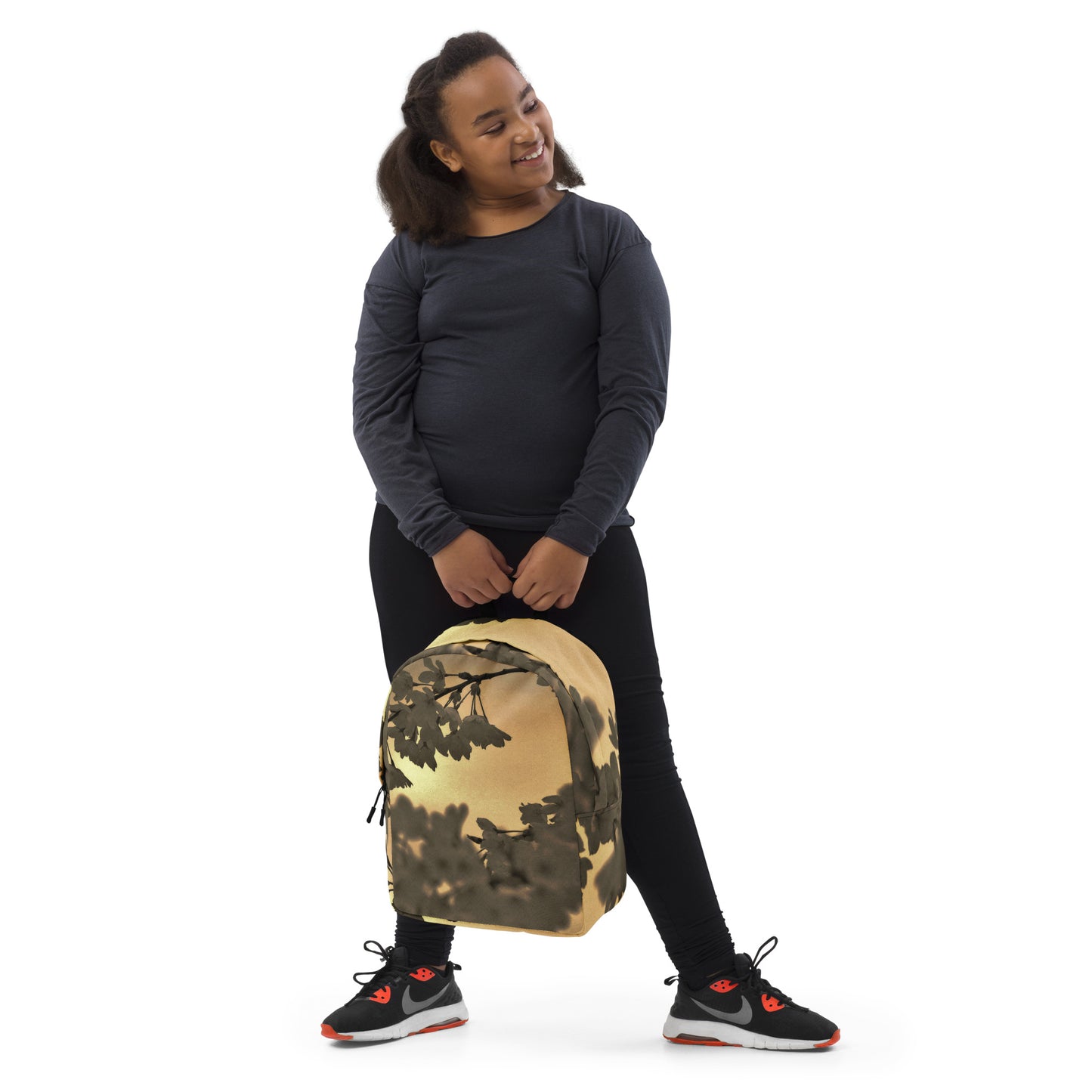 Minimalist Backpack - Sepia Cherry Blossoms