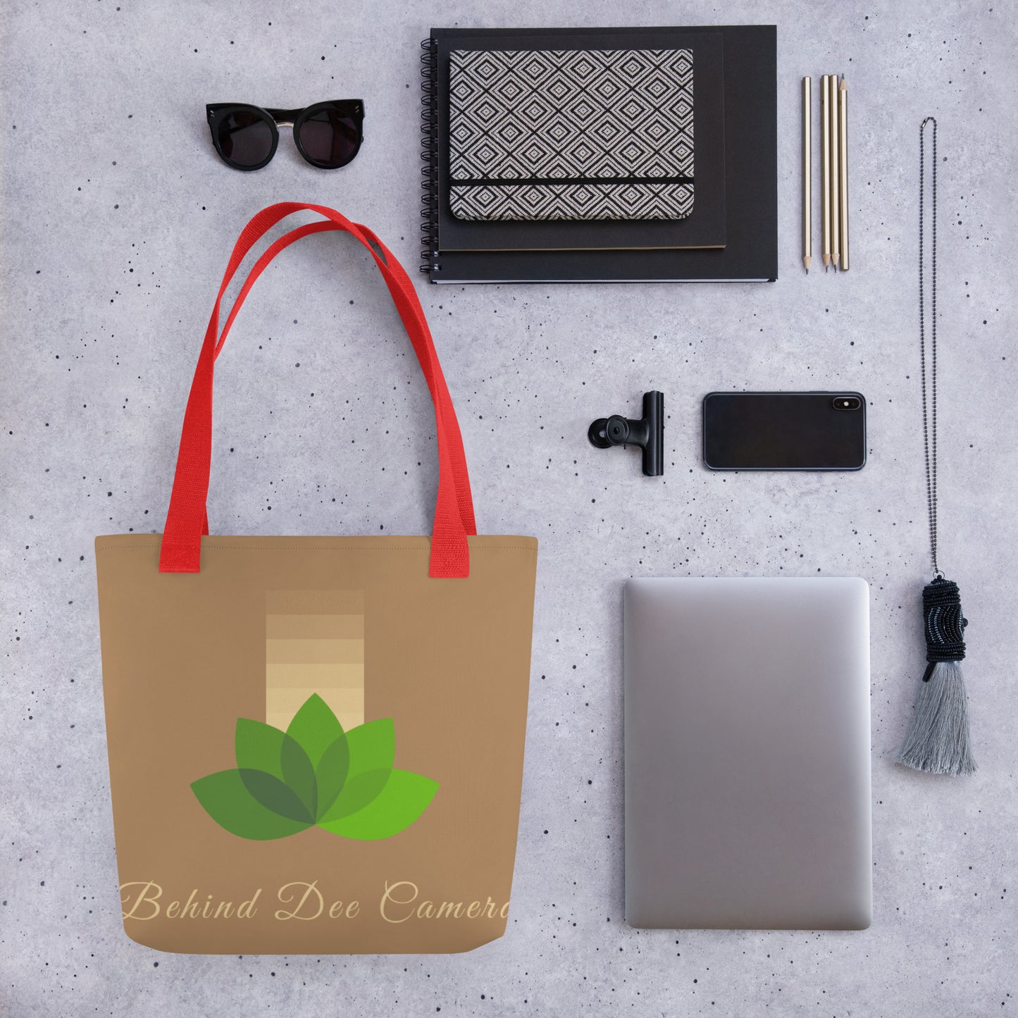 Tote bag - Behind Dee Camera® logo (background)