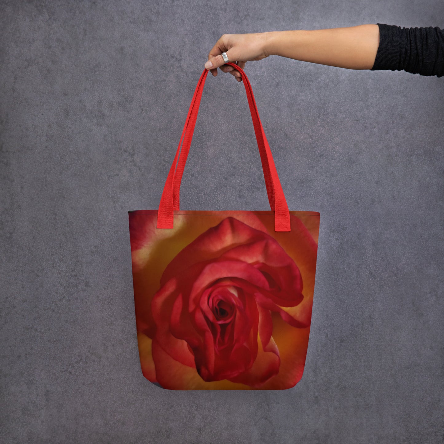 Tote bag - Vermillion Rose