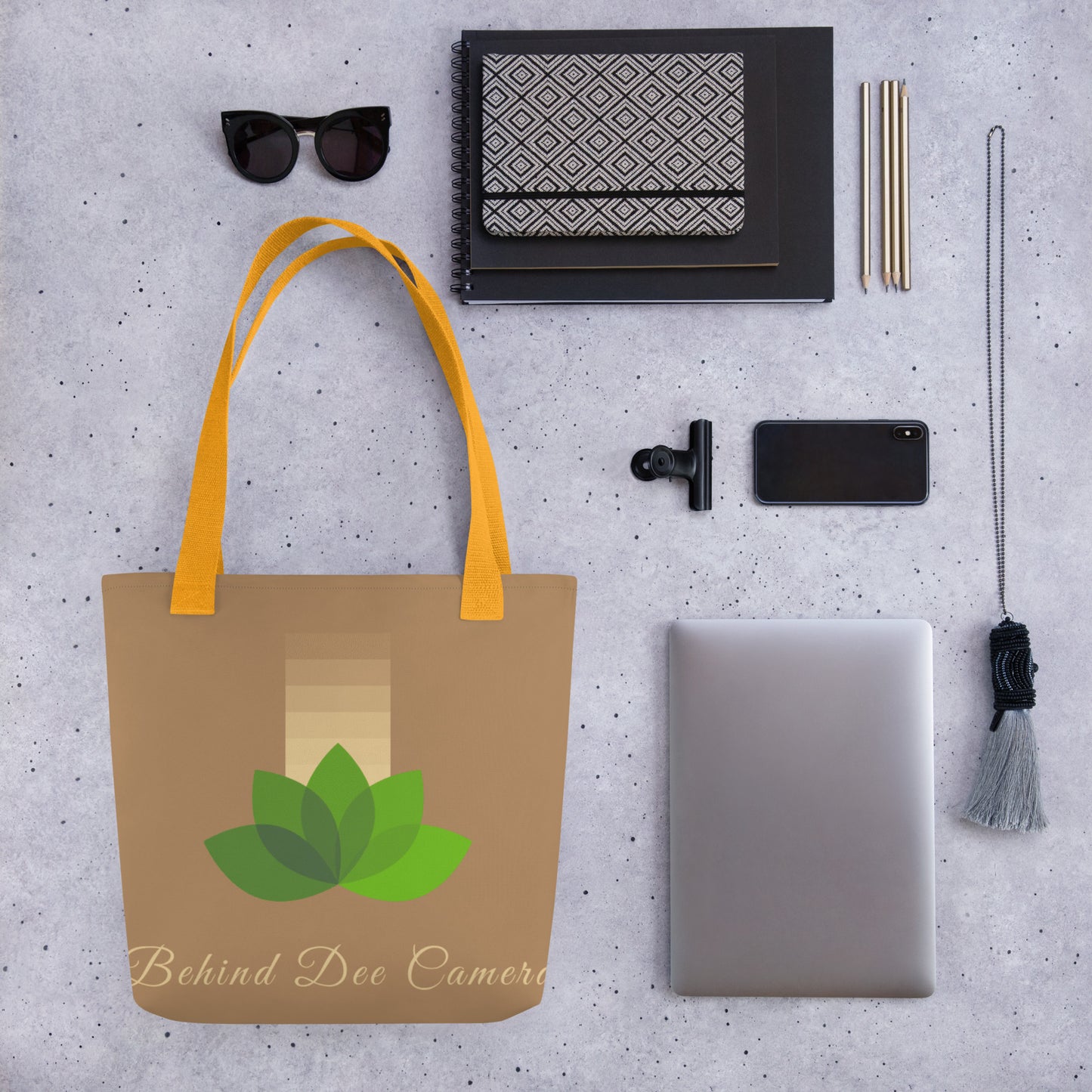 Tote bag - Behind Dee Camera® logo (background)