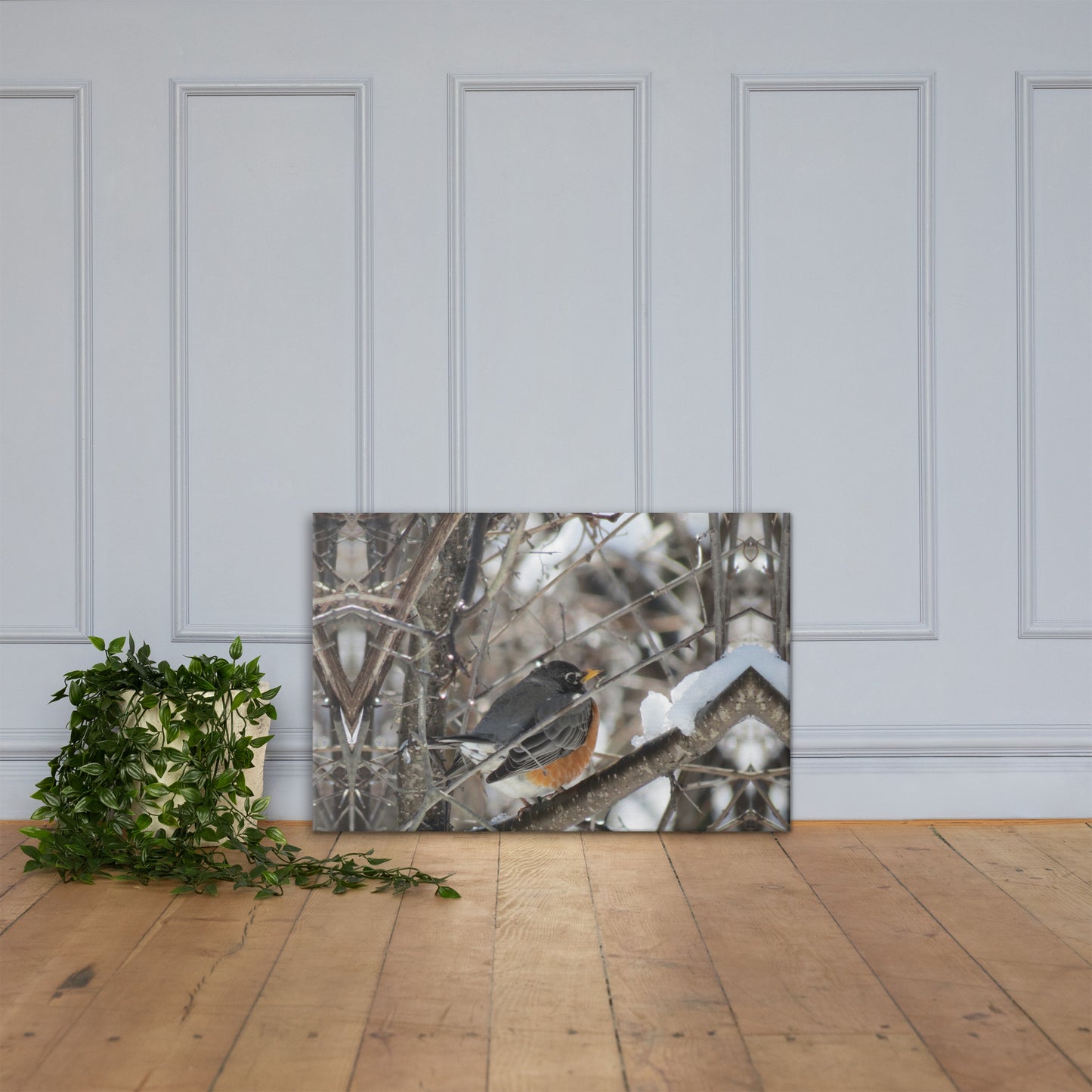 Toile- Robin des neiges