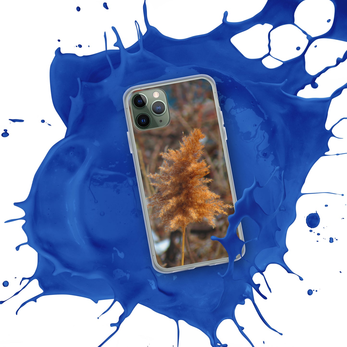 Coque transparente pour iPhone® - Feuillage d'hiver