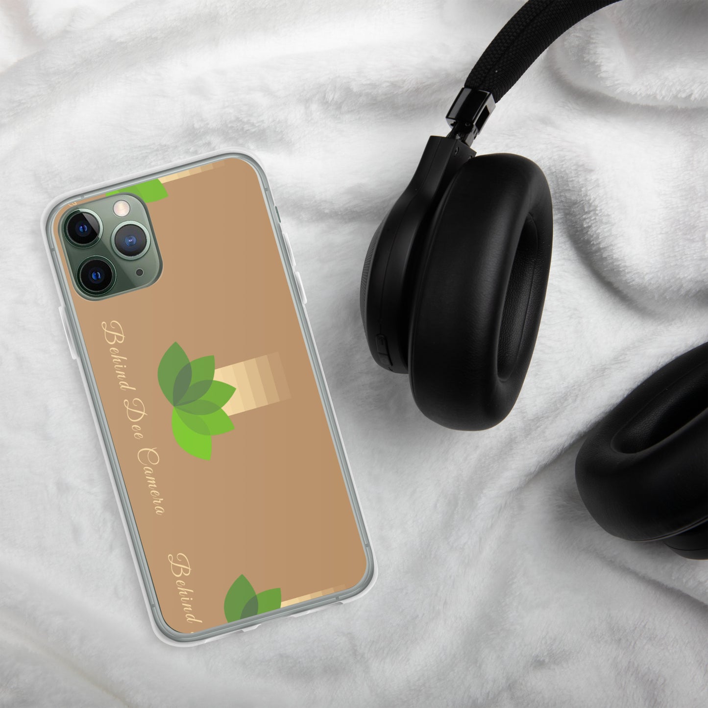 Clear Case for iPhone® - Behind Dee Camera® logo (background)