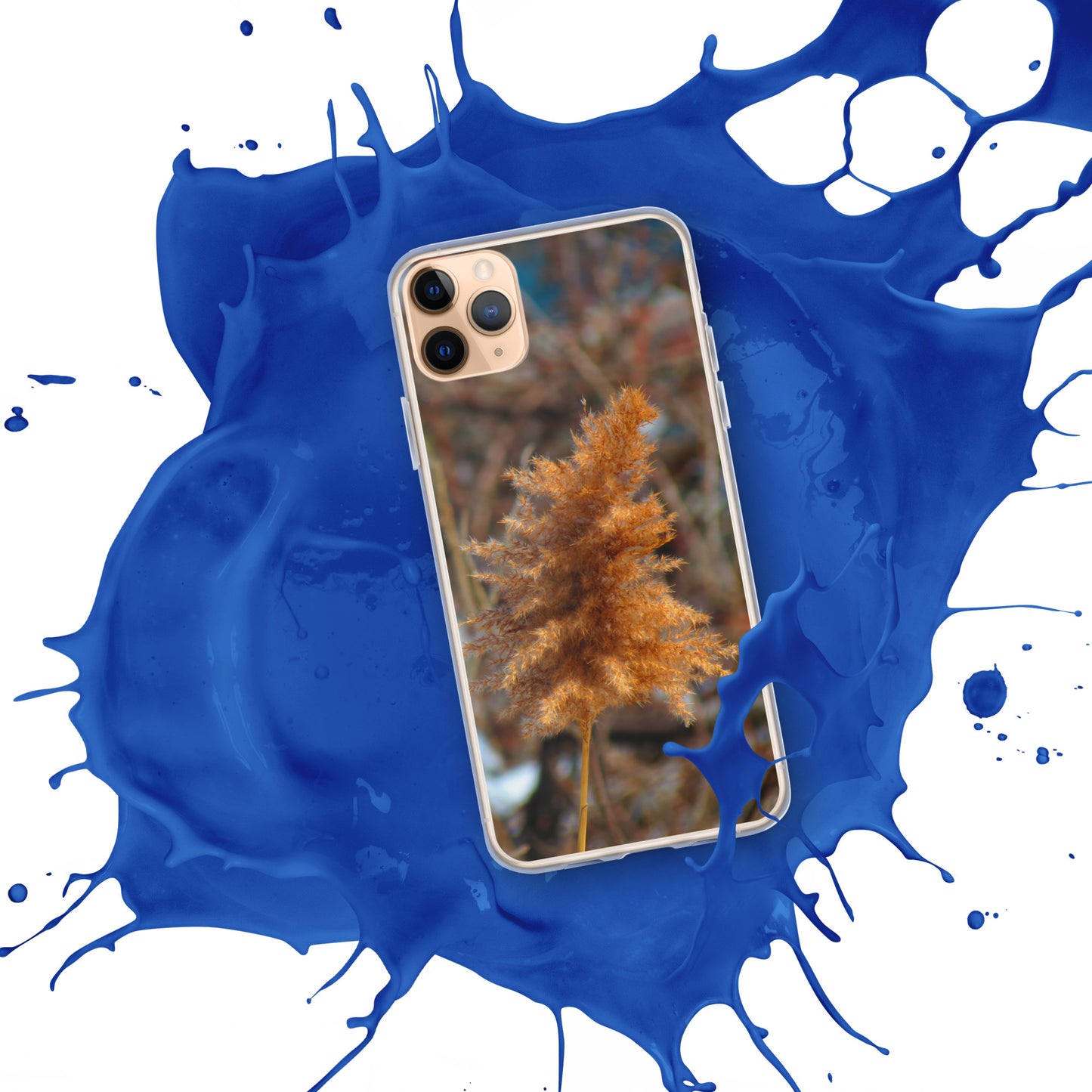Coque transparente pour iPhone® - Feuillage d'hiver