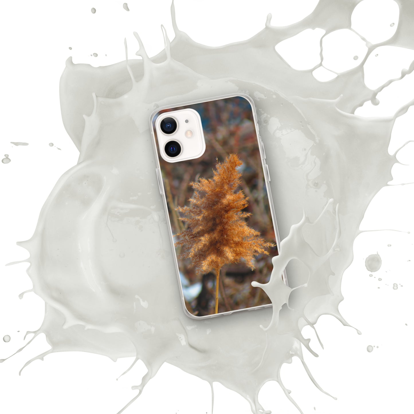 Coque transparente pour iPhone® - Feuillage d'hiver