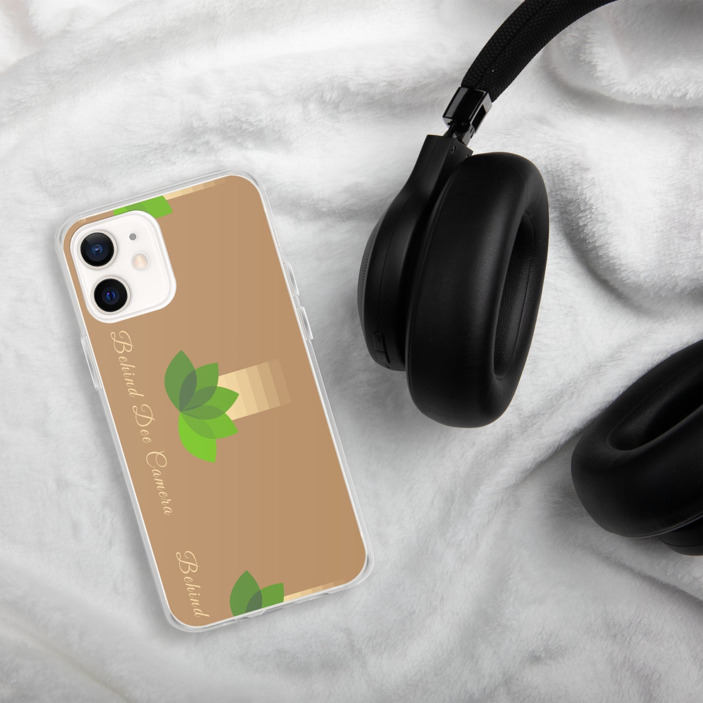 Clear Case for iPhone® - Behind Dee Camera® logo (background)
