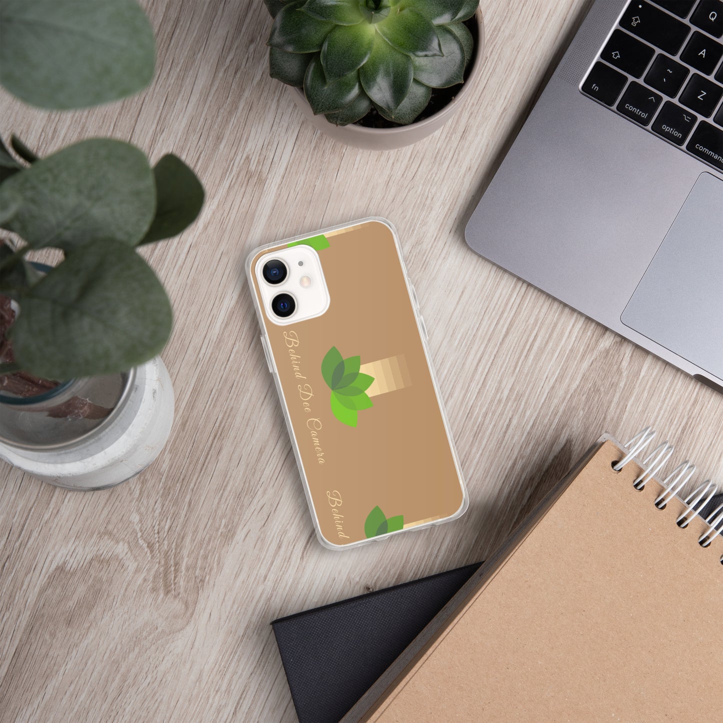 Clear Case for iPhone® - Behind Dee Camera® logo (background)