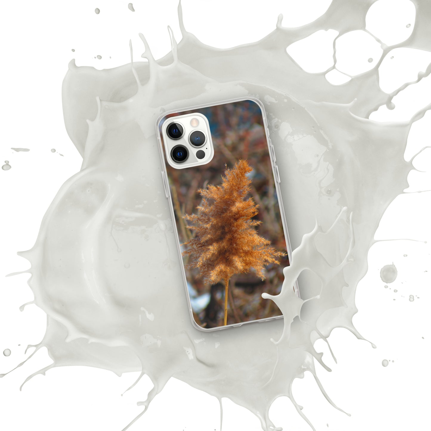 Coque transparente pour iPhone® - Feuillage d'hiver