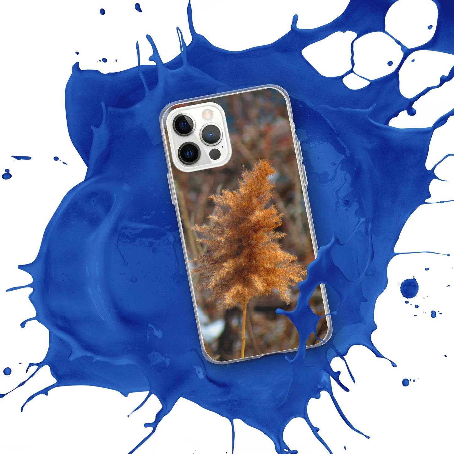 Coque transparente pour iPhone® - Feuillage d'hiver