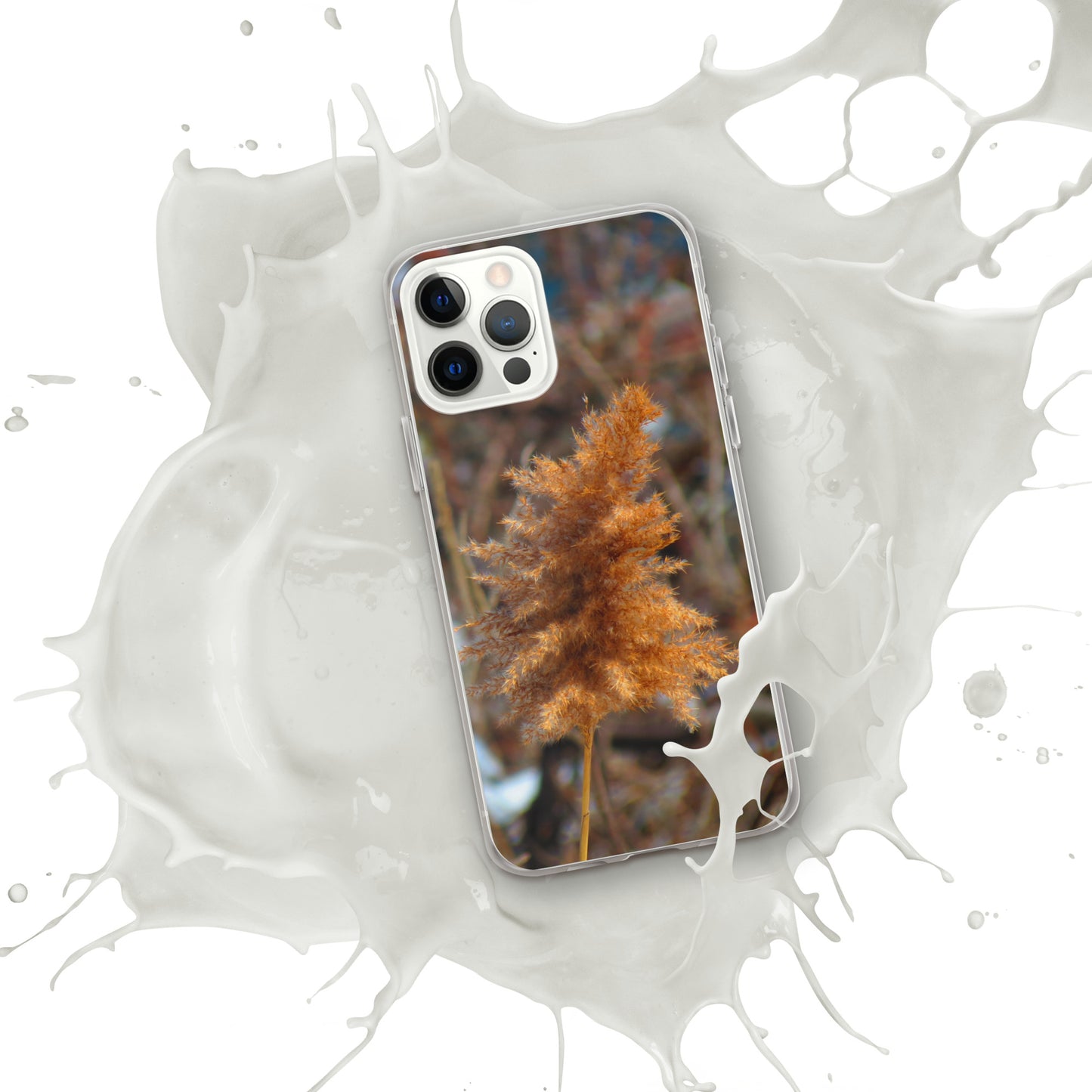 Coque transparente pour iPhone® - Feuillage d'hiver