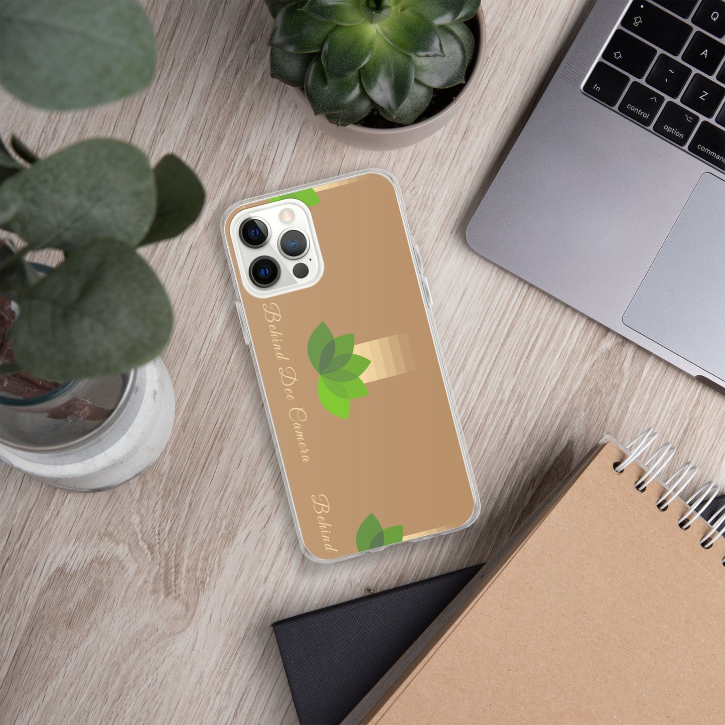 Clear Case for iPhone® - Behind Dee Camera® logo (background)