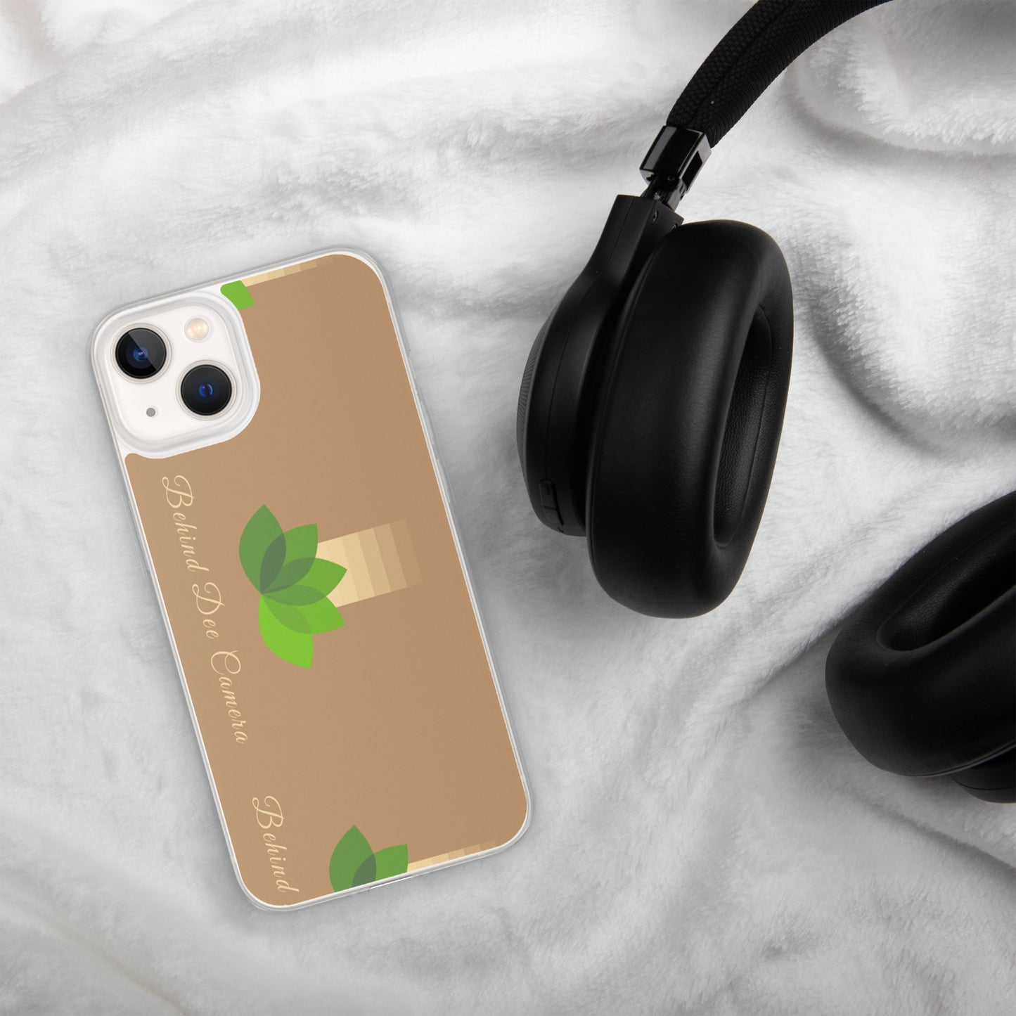 Clear Case for iPhone® - Behind Dee Camera® logo (background)
