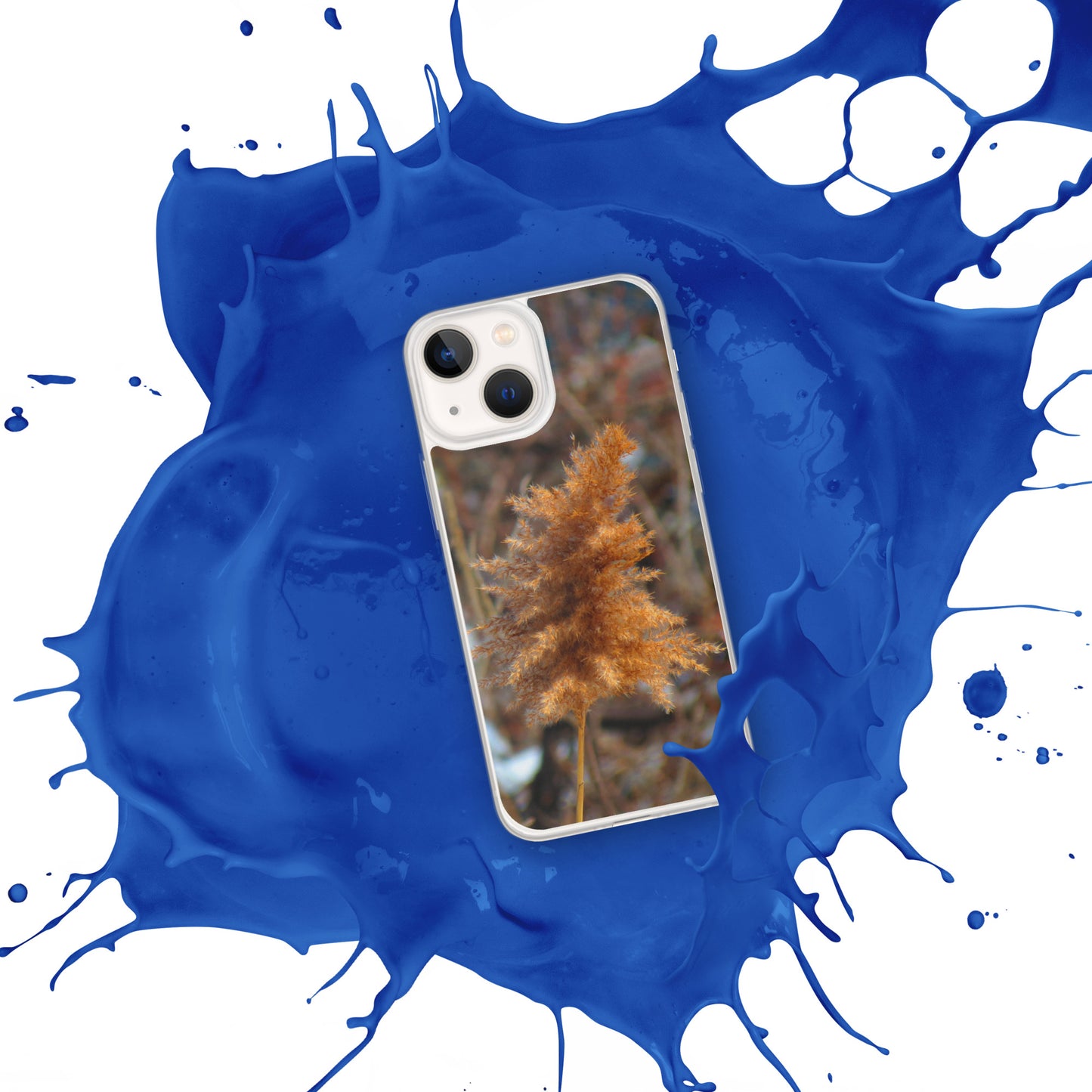 Coque transparente pour iPhone® - Feuillage d'hiver