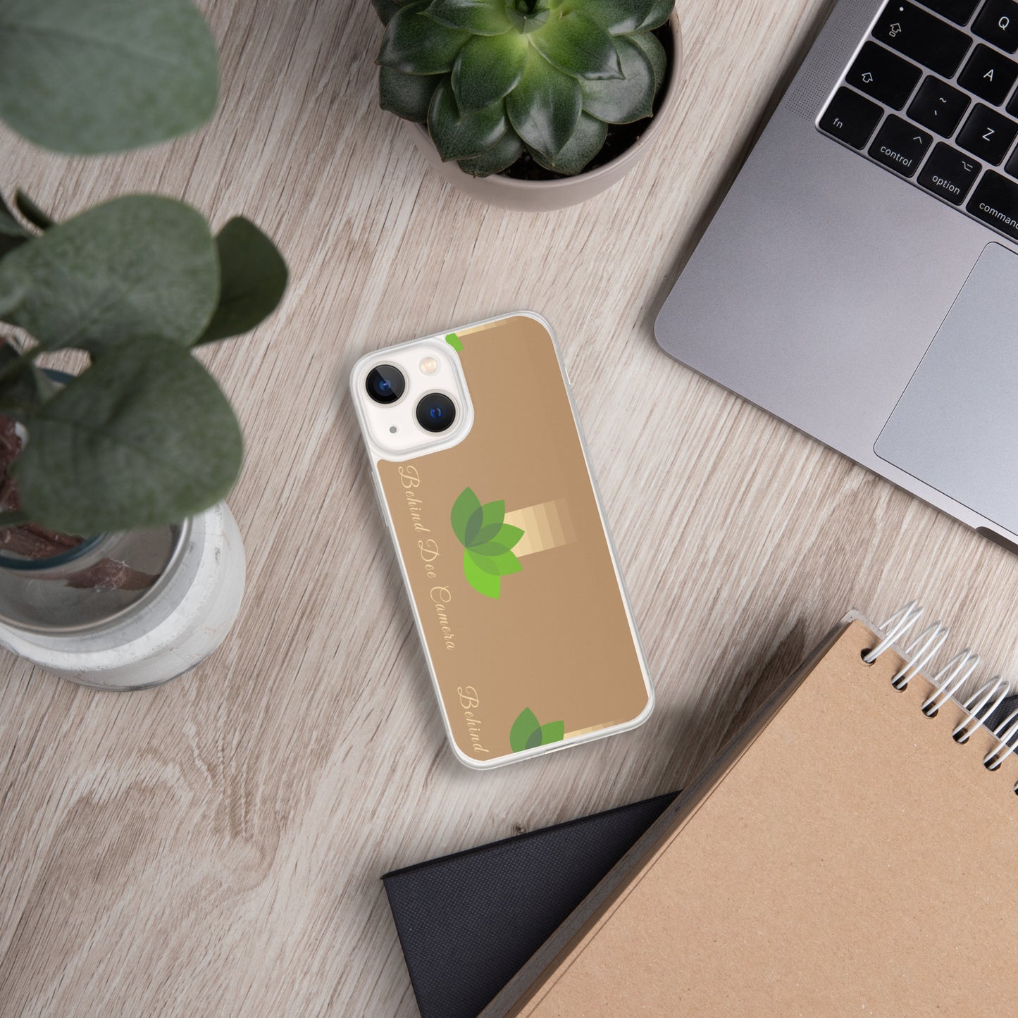 Clear Case for iPhone® - Behind Dee Camera® logo (background)