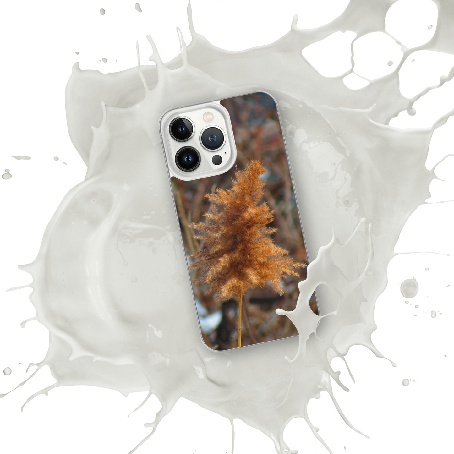 Funda transparente para iPhone® - Follaje de invierno