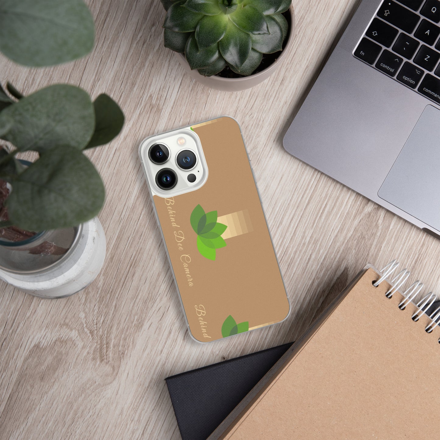 Clear Case for iPhone® - Behind Dee Camera® logo (background)