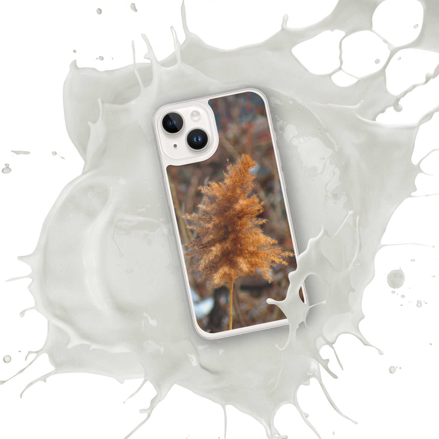 Coque transparente pour iPhone® - Feuillage d'hiver