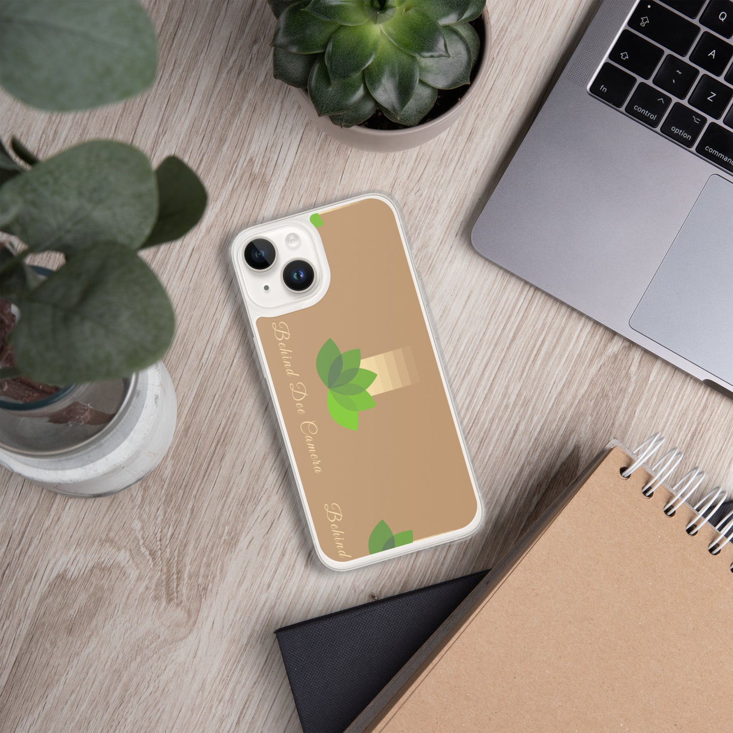 Clear Case for iPhone® - Behind Dee Camera® logo (background)