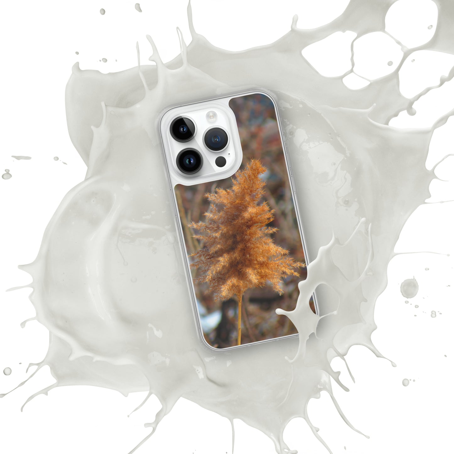 Coque transparente pour iPhone® - Feuillage d'hiver