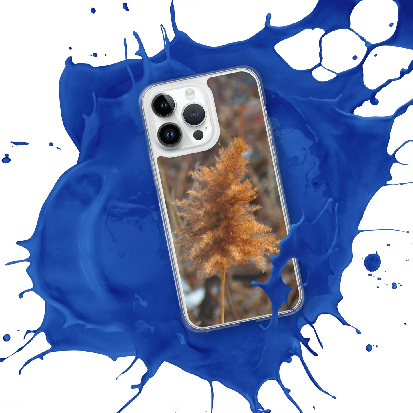 Coque transparente pour iPhone® - Feuillage d'hiver