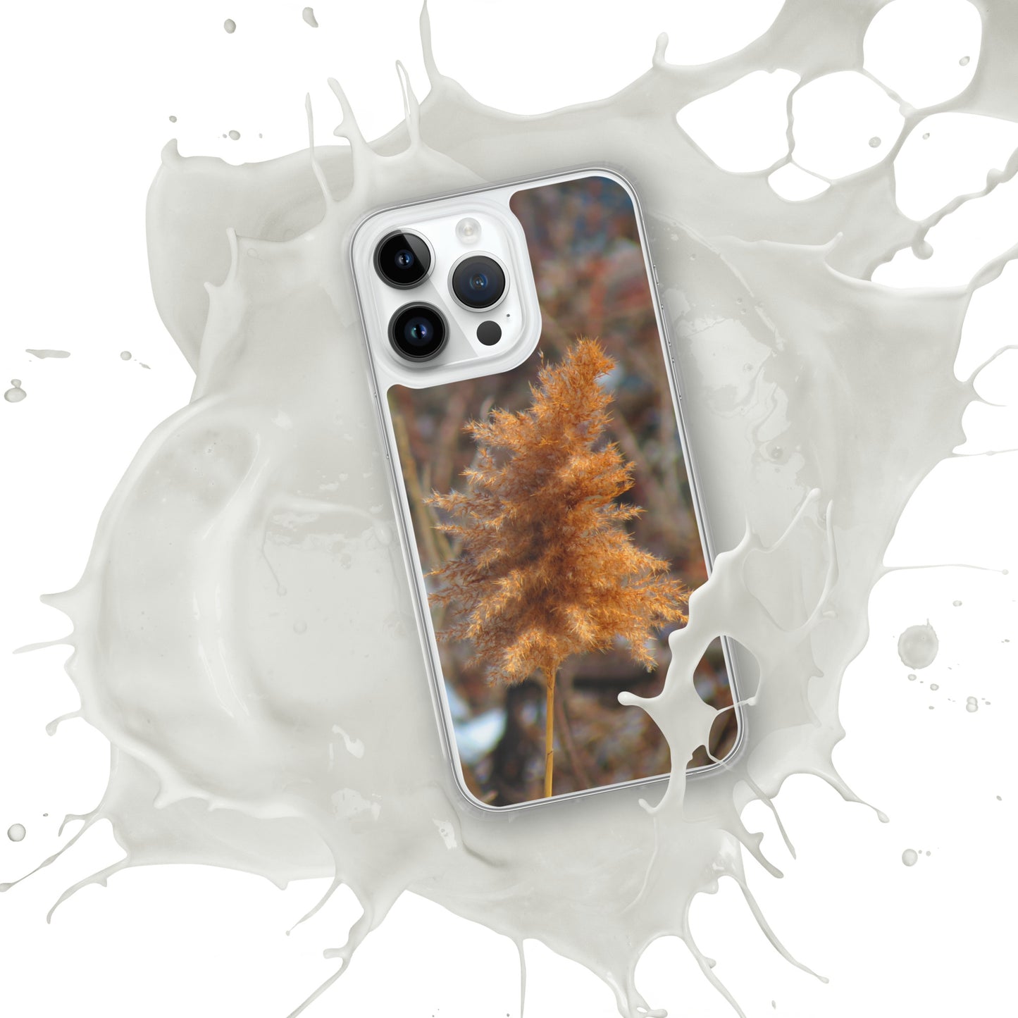 Coque transparente pour iPhone® - Feuillage d'hiver