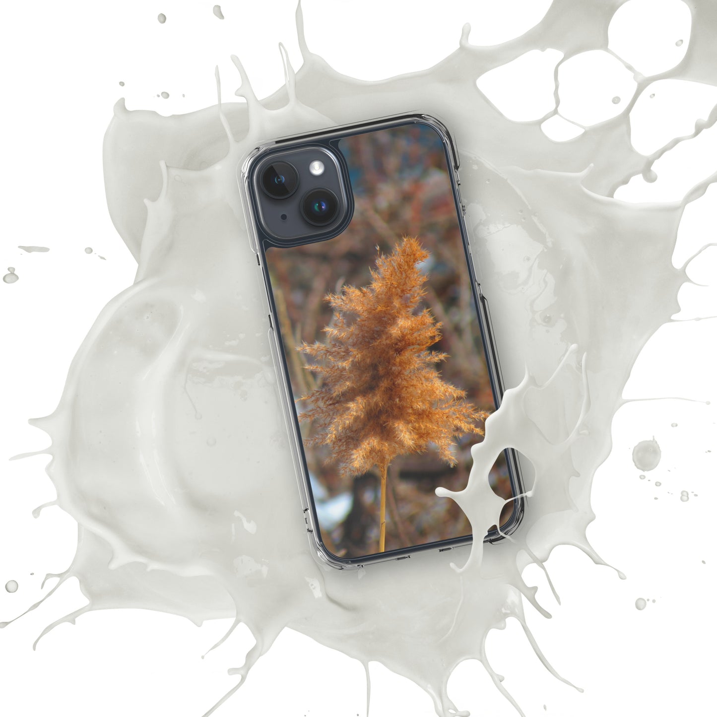 Coque transparente pour iPhone® - Feuillage d'hiver