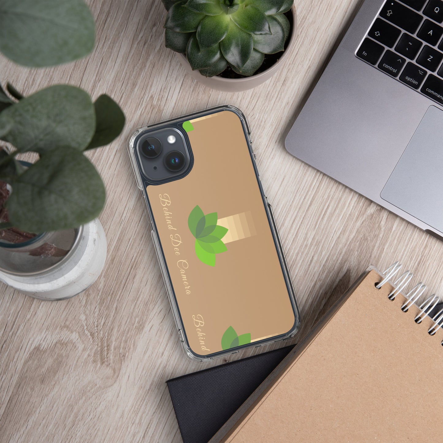 Clear Case for iPhone® - Behind Dee Camera® logo (background)