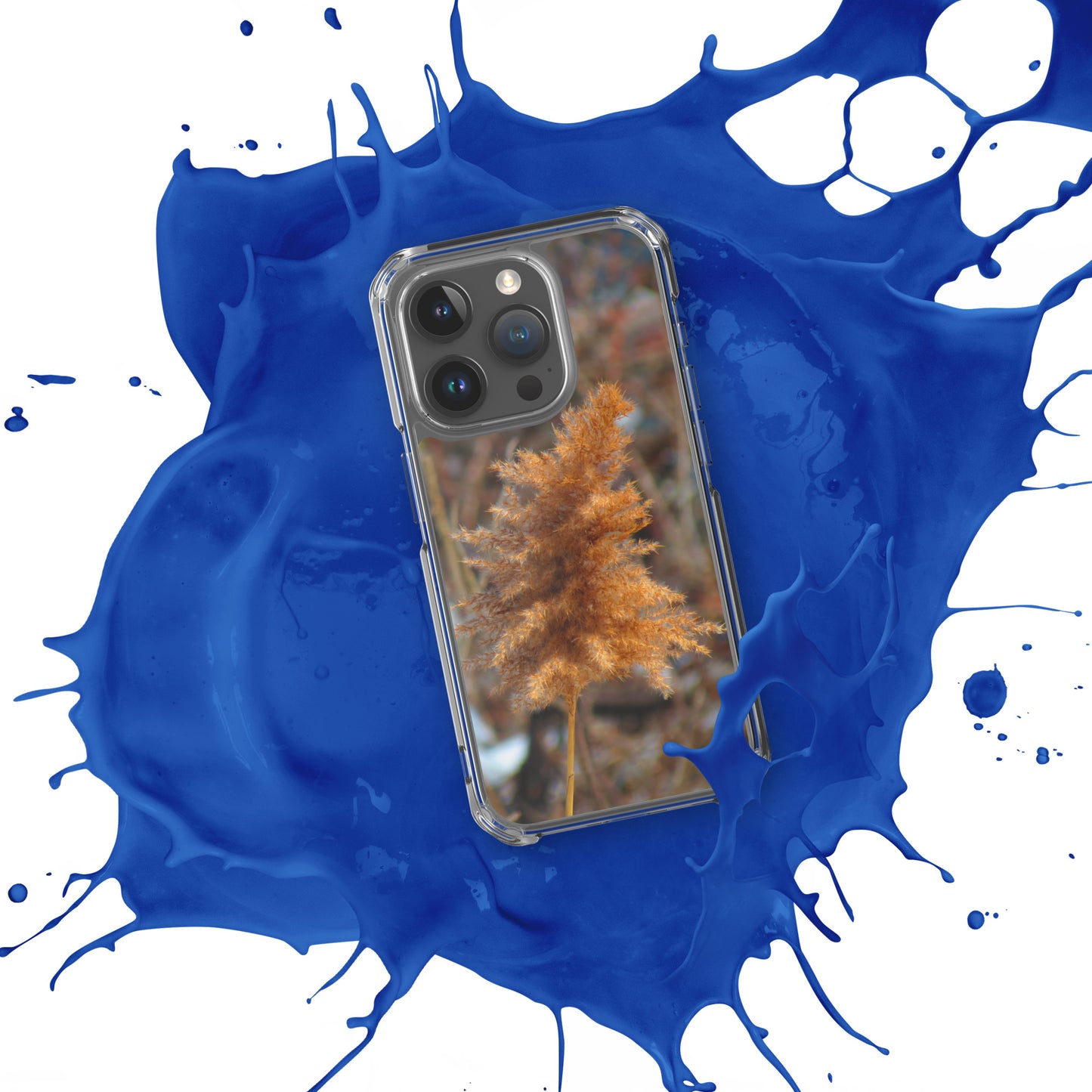 Coque transparente pour iPhone® - Feuillage d'hiver