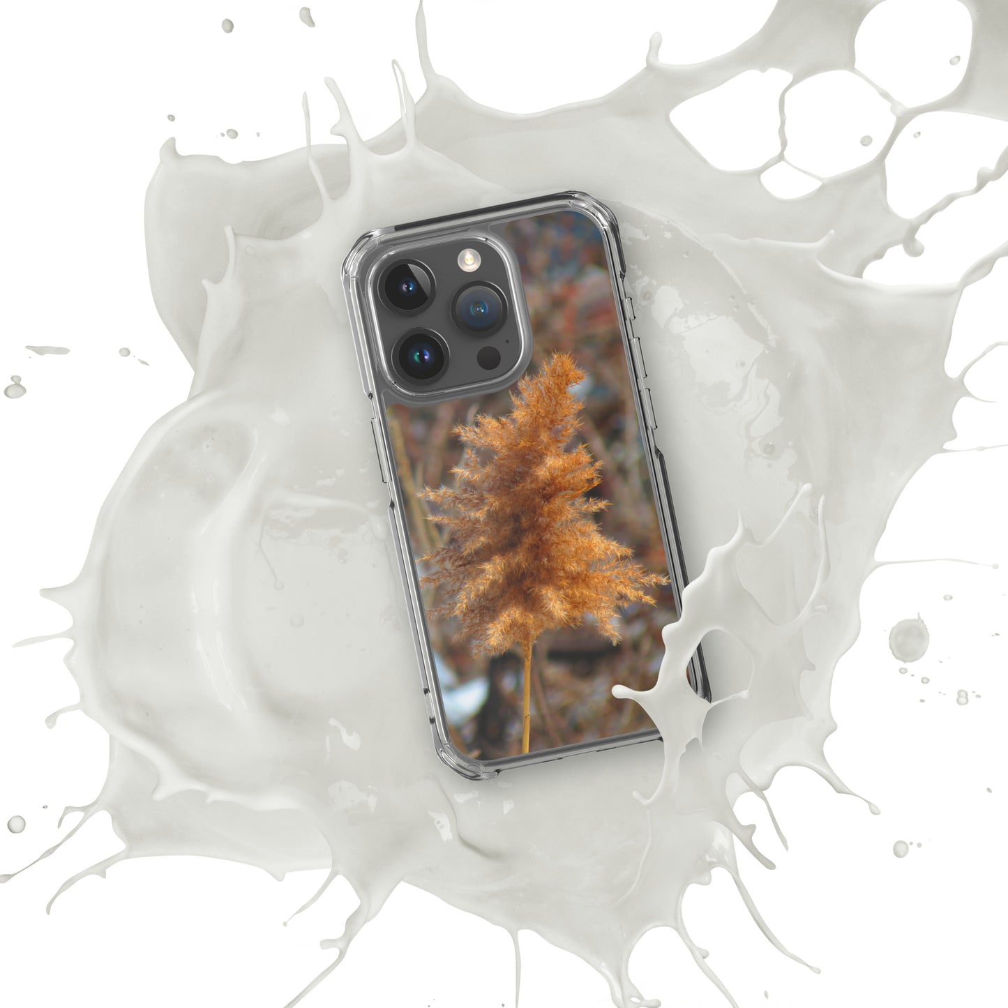 Funda transparente para iPhone® - Follaje de invierno