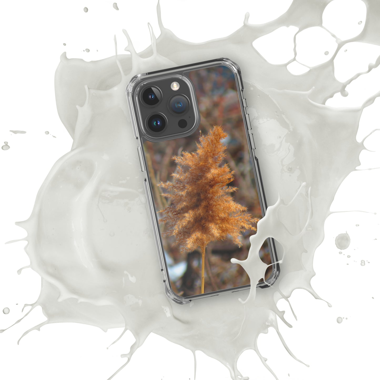 Funda transparente para iPhone® - Follaje de invierno