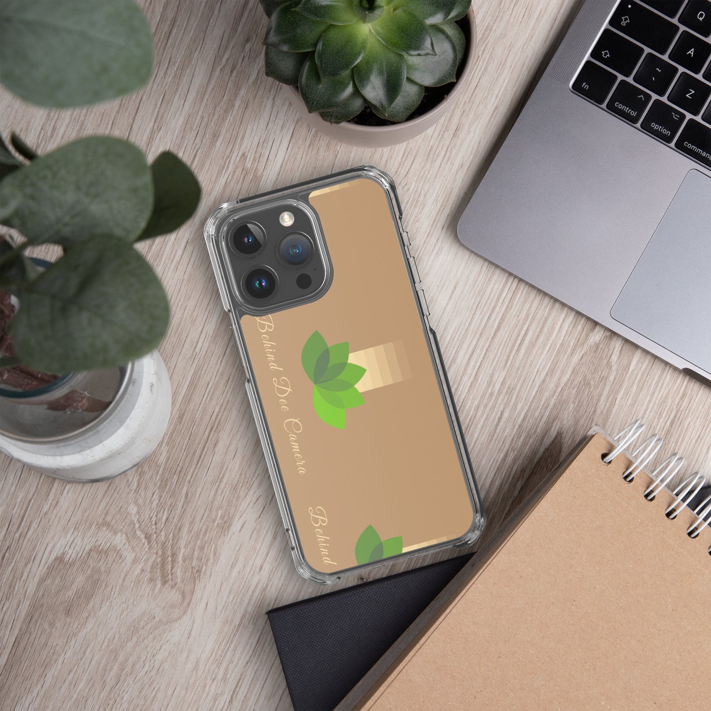 Clear Case for iPhone® - Behind Dee Camera® logo (background)