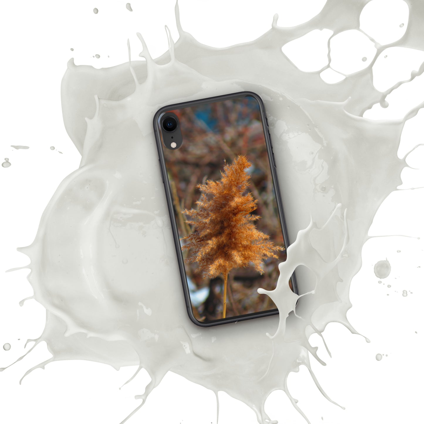 Coque transparente pour iPhone® - Feuillage d'hiver