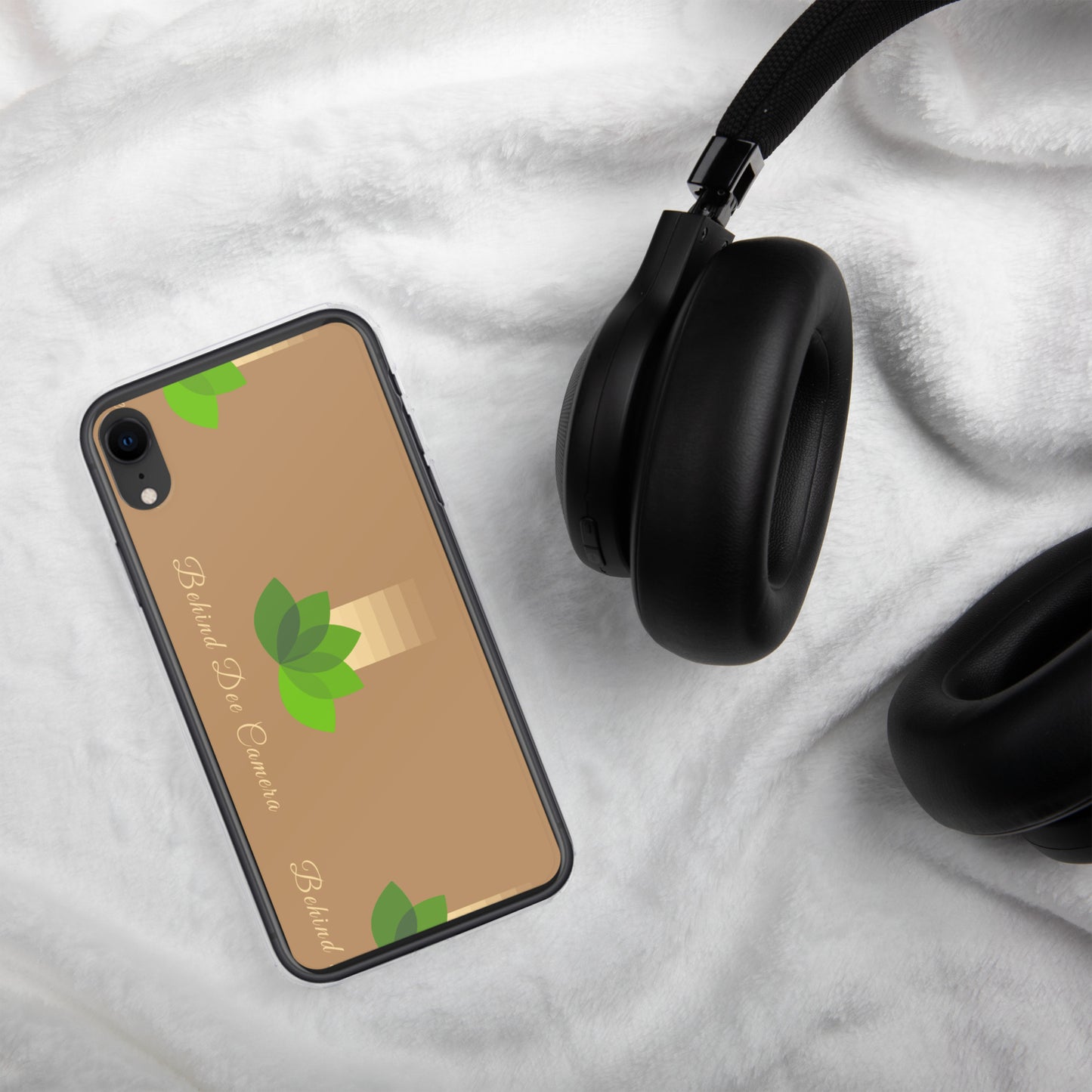Clear Case for iPhone® - Behind Dee Camera® logo (background)