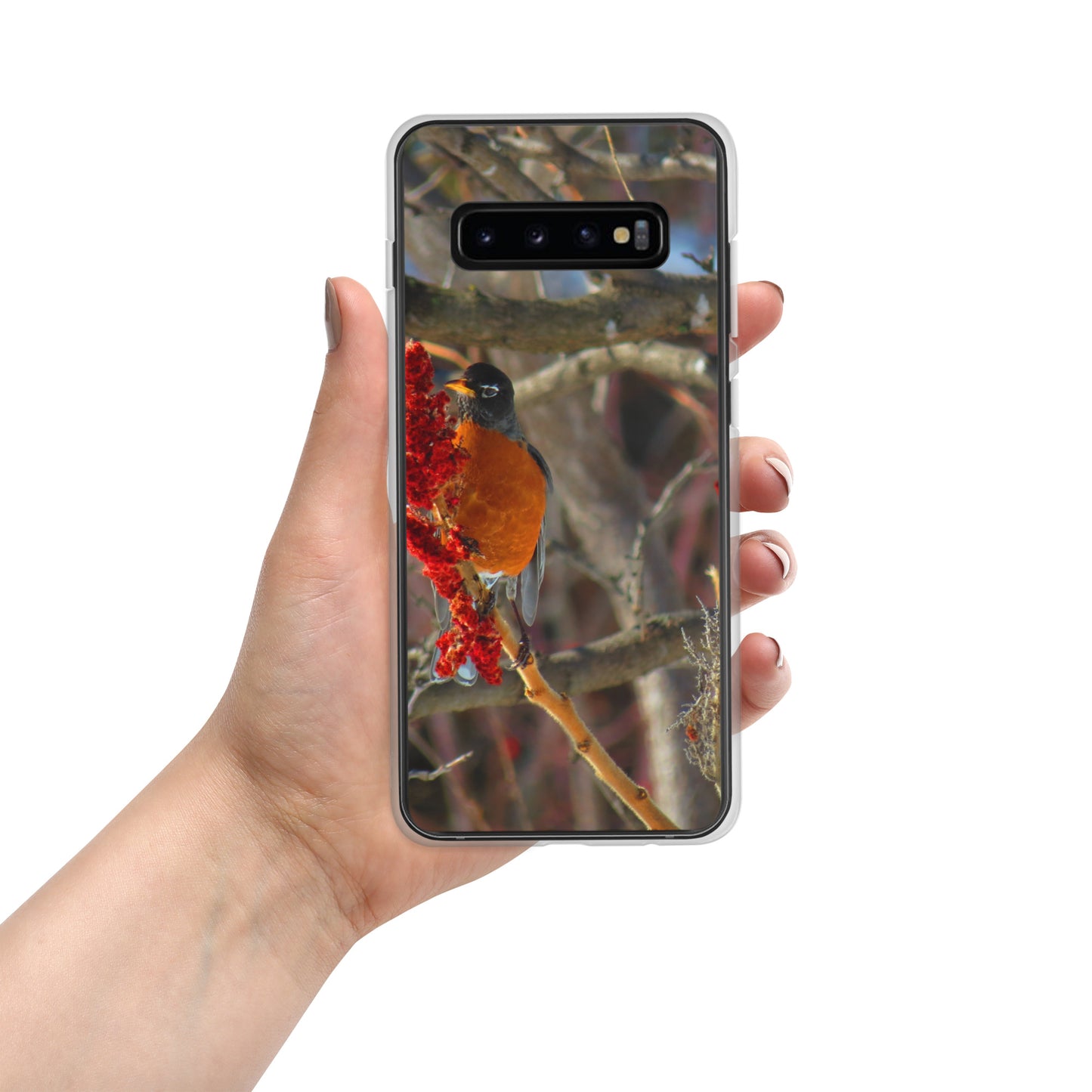 Étui transparent pour Samsung® - Snackin' Robin
