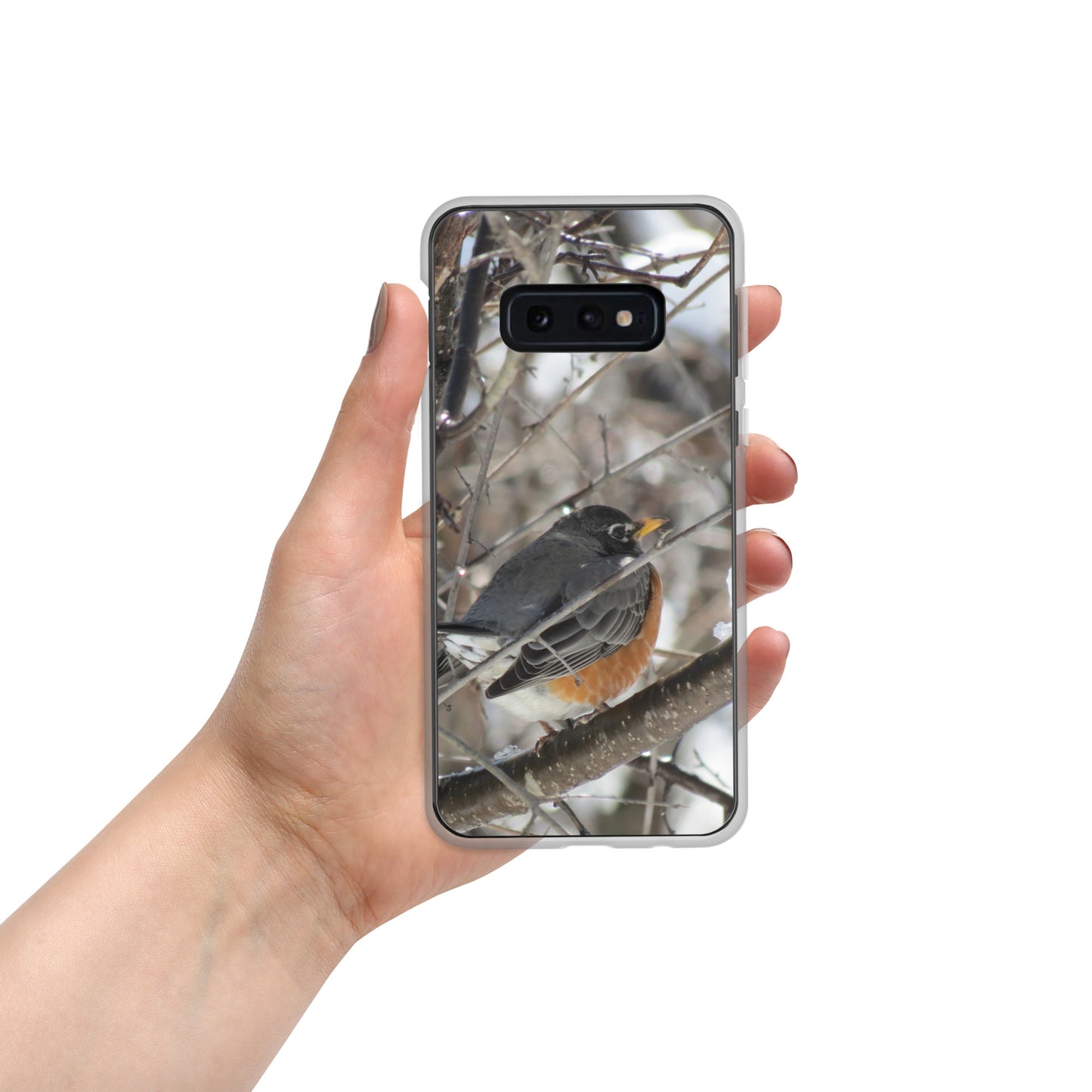 Étui transparent pour Samsung® - Snowy Robin