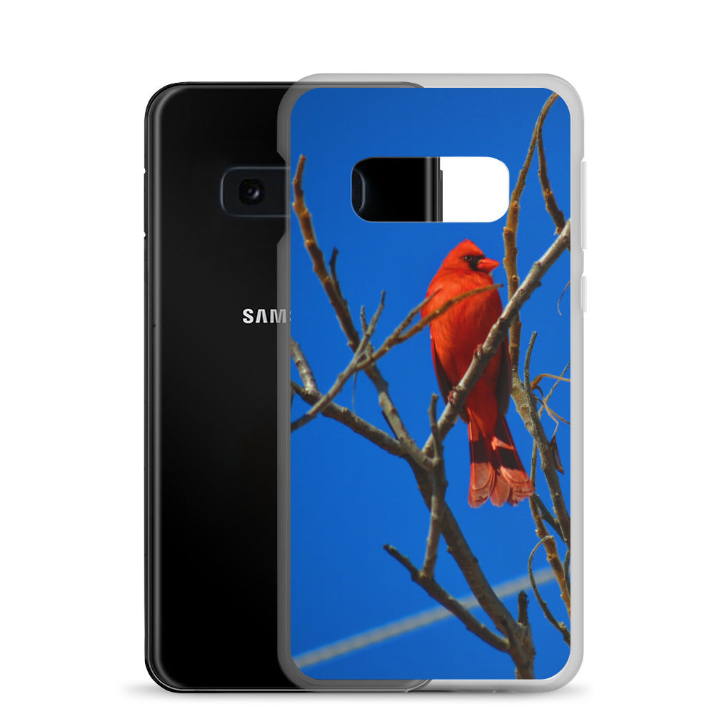 Étui transparent pour Samsung® - Cardinal rouge