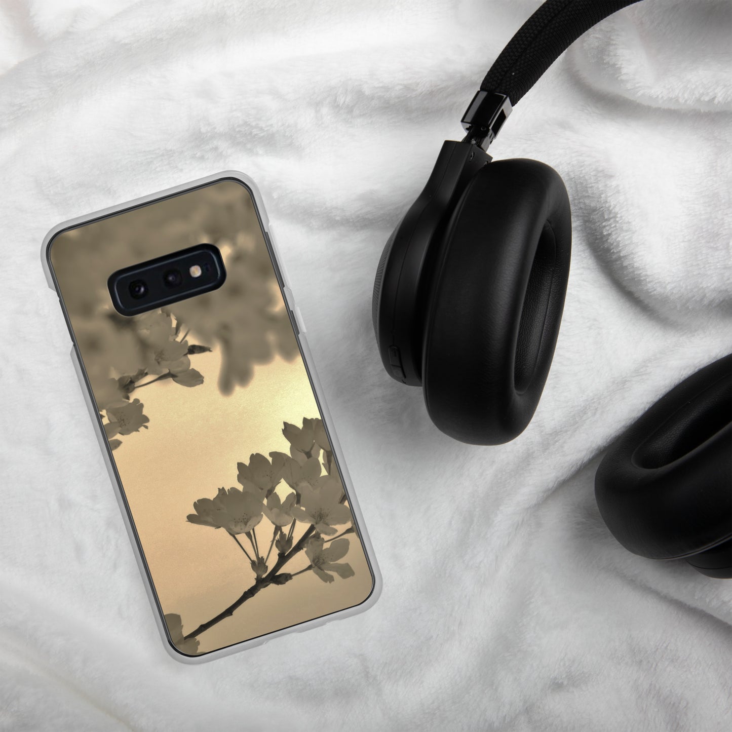 Clear Case for Samsung® - Sepia Cherry Blossoms