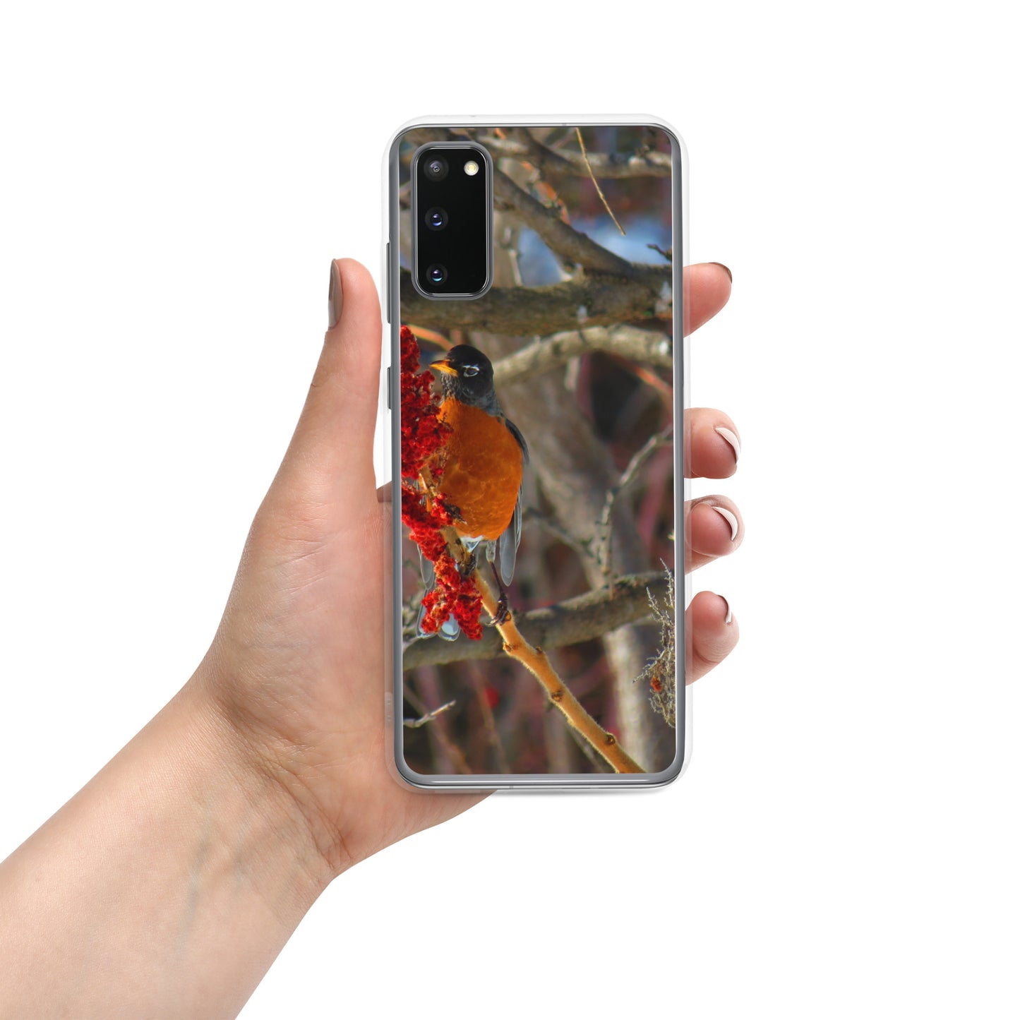Étui transparent pour Samsung® - Snackin' Robin
