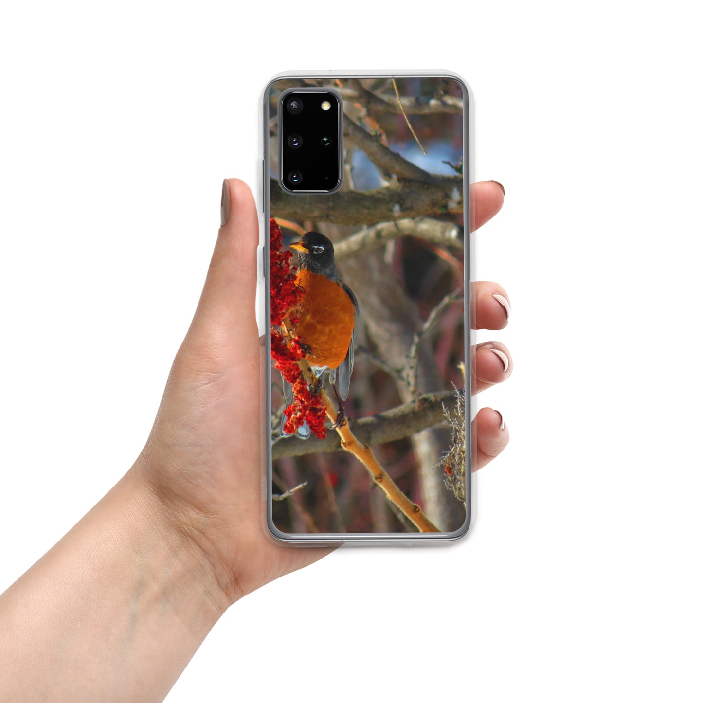 Étui transparent pour Samsung® - Snackin' Robin