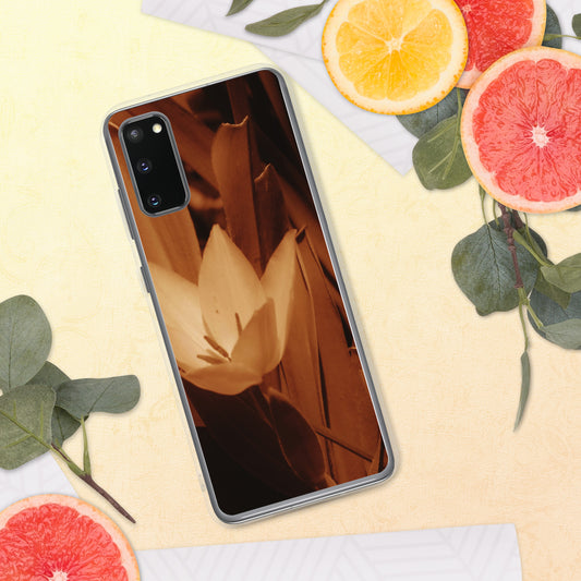 Clear Case for Samsung® - Sepia Opened Tulip