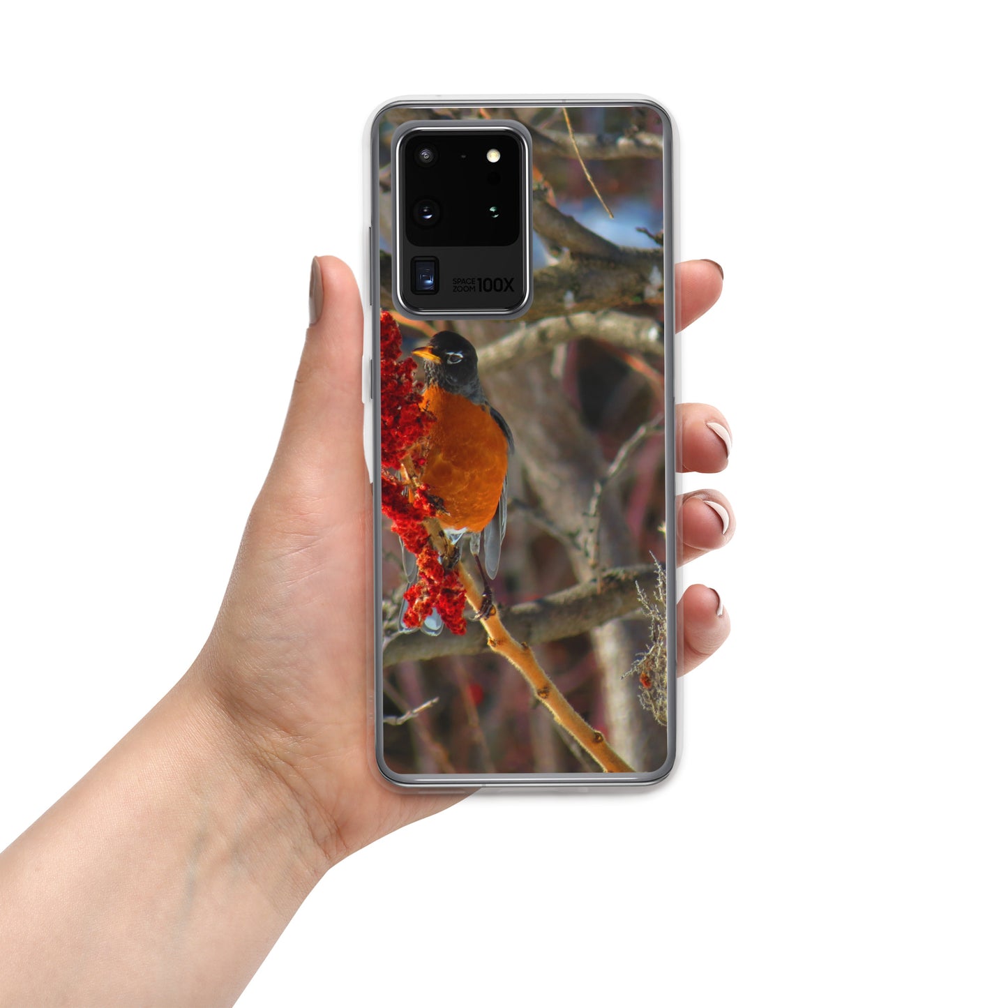 Étui transparent pour Samsung® - Snackin' Robin