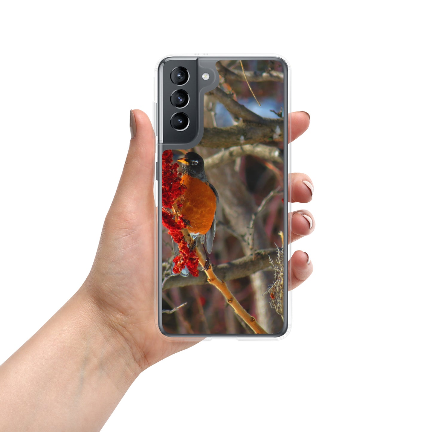 Étui transparent pour Samsung® - Snackin' Robin