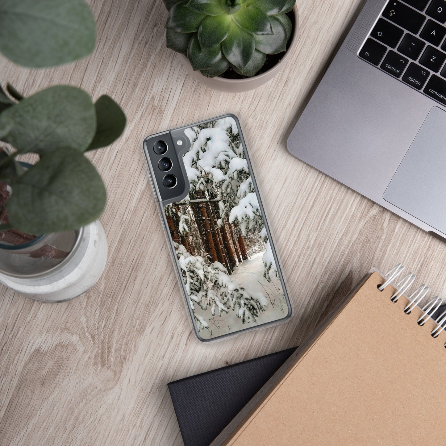 Étui transparent pour Samsung® - Snowy Woods
