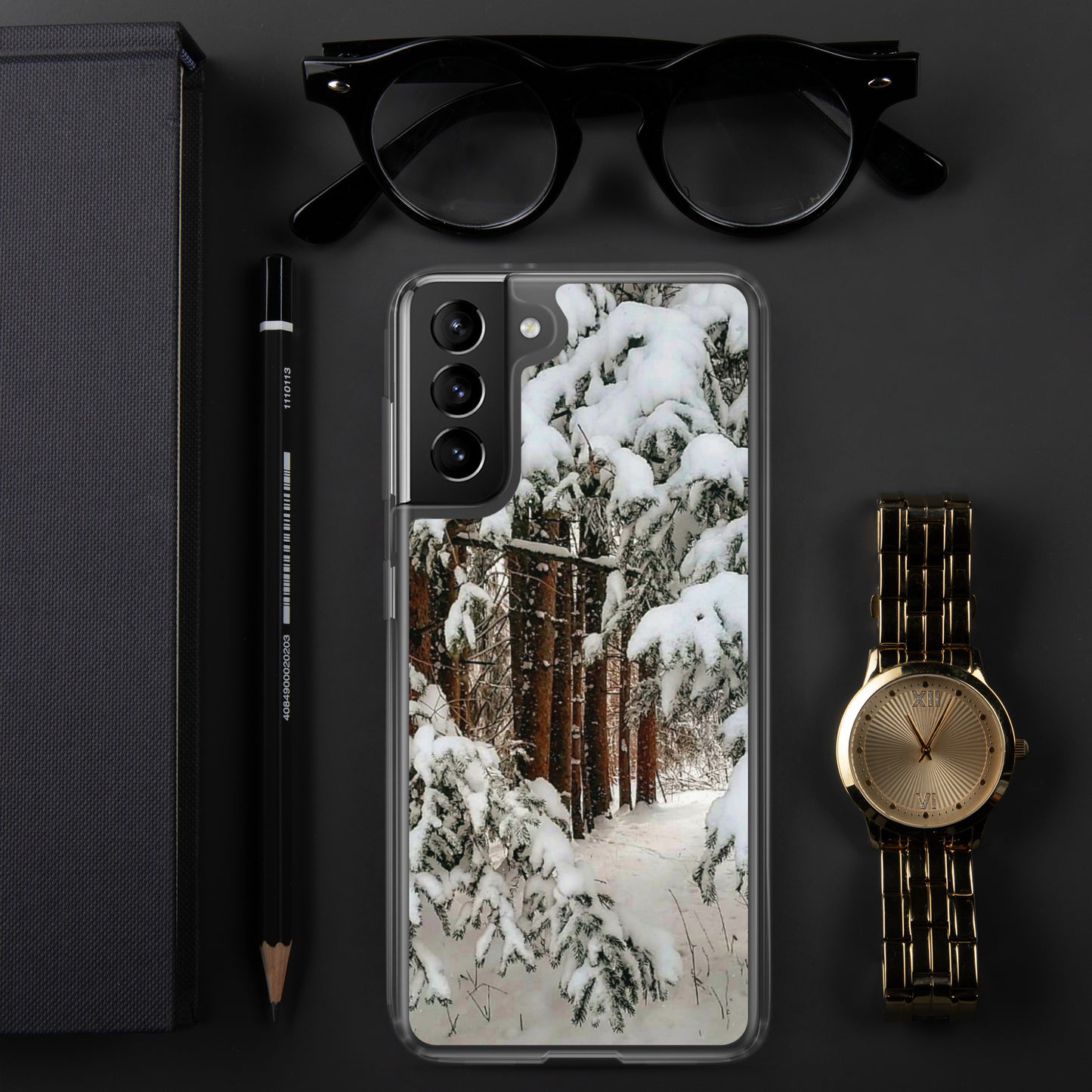Étui transparent pour Samsung® - Snowy Woods