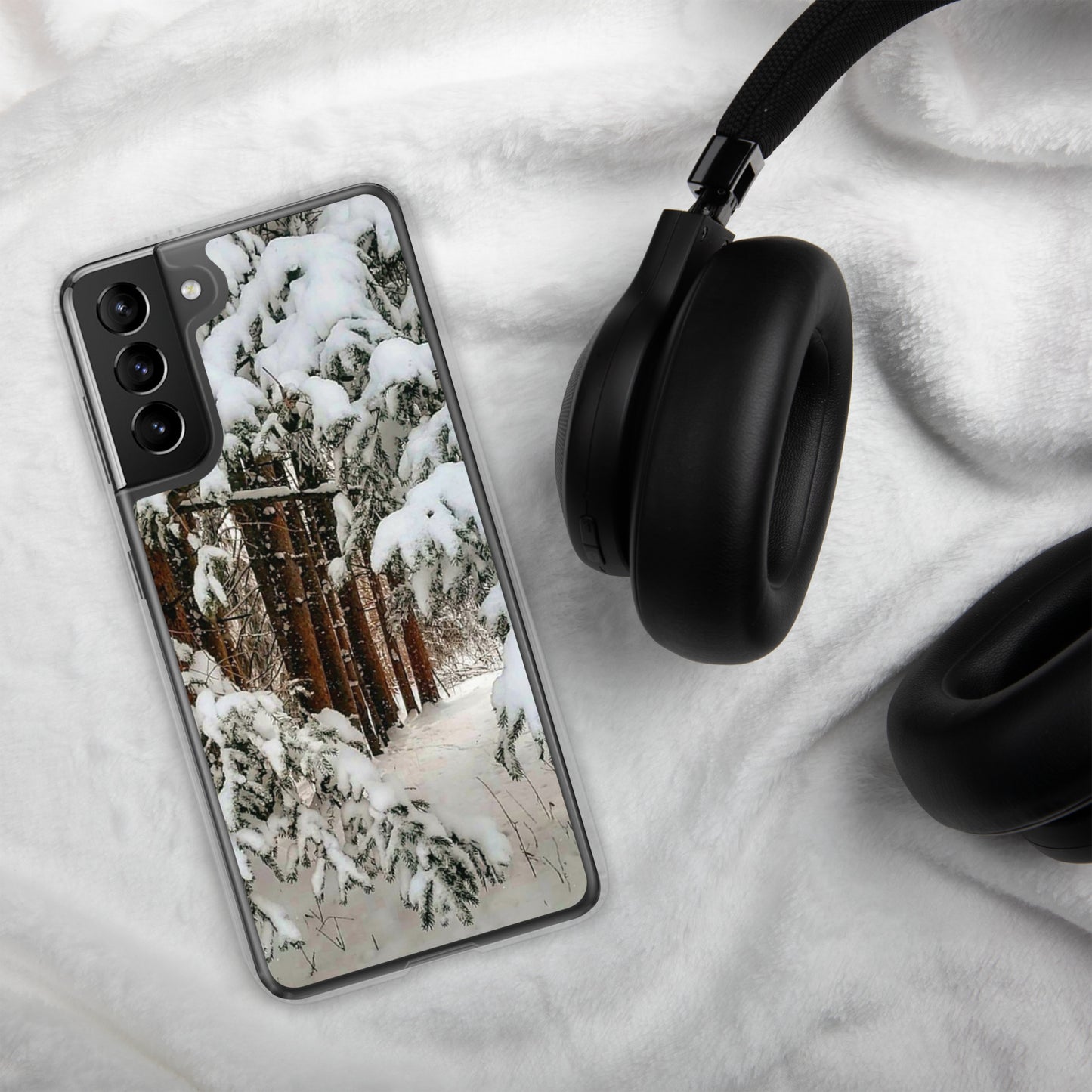 Étui transparent pour Samsung® - Snowy Woods